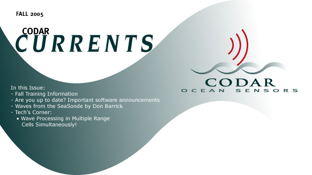 CODAR Newsletter Spring 05 - header