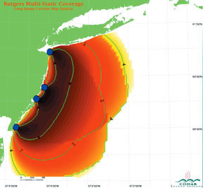 Coverage and quality of four backscatter Long-Range SeaSondes off the coast of New Jersey Coverage and quality of four backscatter Long-Range SeaSondes off the coast of New Jersey