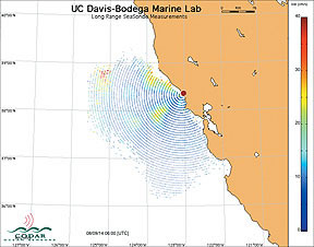 Data from a Long-Range SeaSonde unit operating in Bodega, California Data from a Long-Range SeaSonde unit operating in Bodega, California