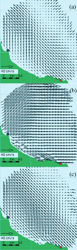 2-D Current Maps - Radial Velocity maps - Dopler Sea Echo 2-D Current Maps - Radial Velocity maps - Dopler Sea Echo