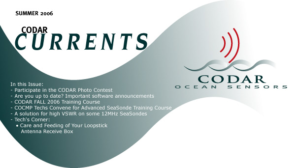 CODAR Newsletter Summer 06 - header