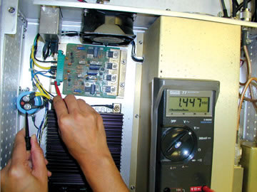 Measuring the Blanking Board Voltage