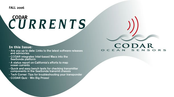 CODAR Newsletter Summer 06 - header